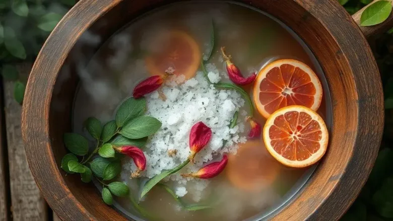 Banho herbal com ingredientes baratos que desincha rápido