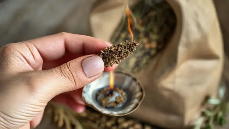 Defumação simples usando produtos baratos de casas naturais