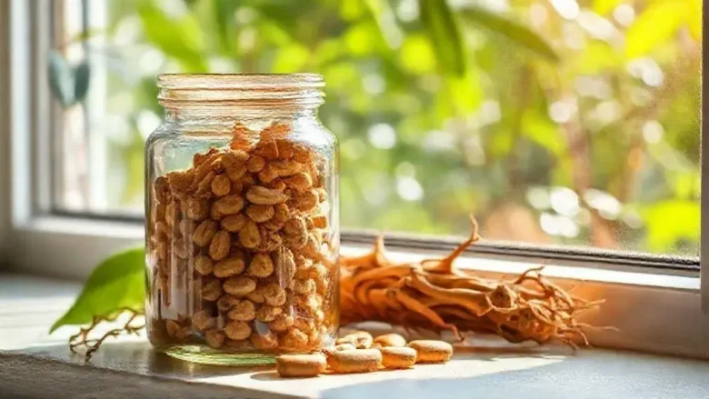 Produto natural à base de raiz que aumenta energia